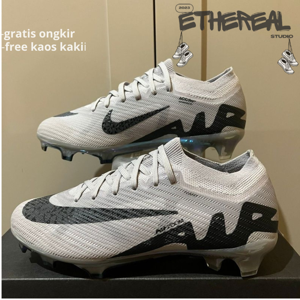 Promo Sepatu Sepak Bola Air Zoom Mercurial XV 15 Elite FG GREY Pria Wanita DewasaGaransi uang kembal