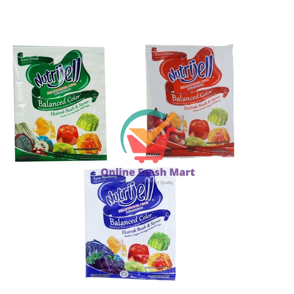 

Nutrijell Balanced Color 15g Nutrijel Balance Colour Blueberry Sirsak Delima - Online Fresh Mart Denpasar