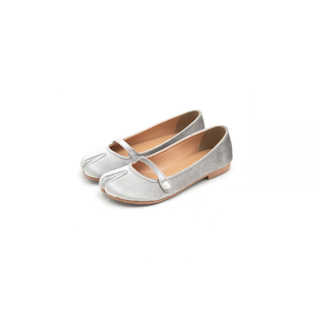 CAJSA | SORA VELVET SILVER - TABI FLATS