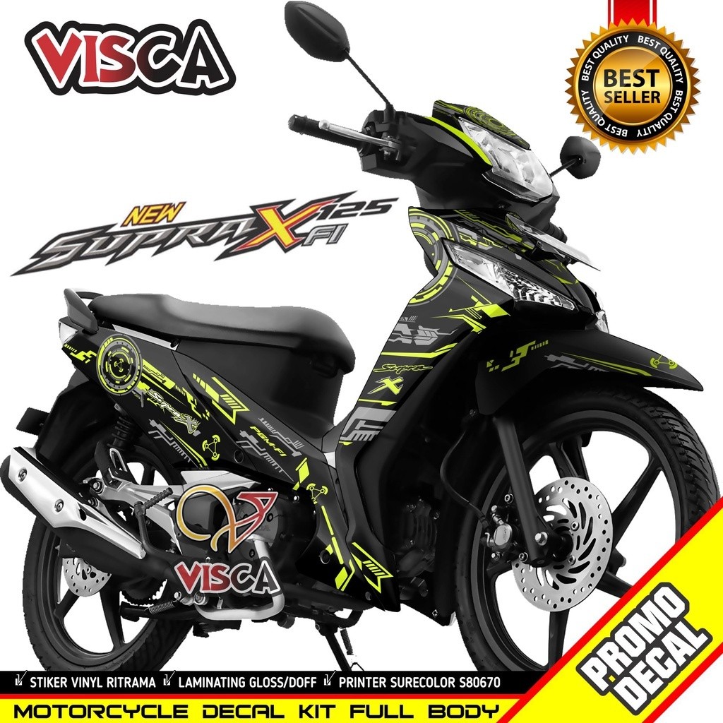 Decal Supra X 125 Fi Modif Keren Stiker Supra X 125 Fi Full Body Stiker Supra X 125 Fi Full Body Str