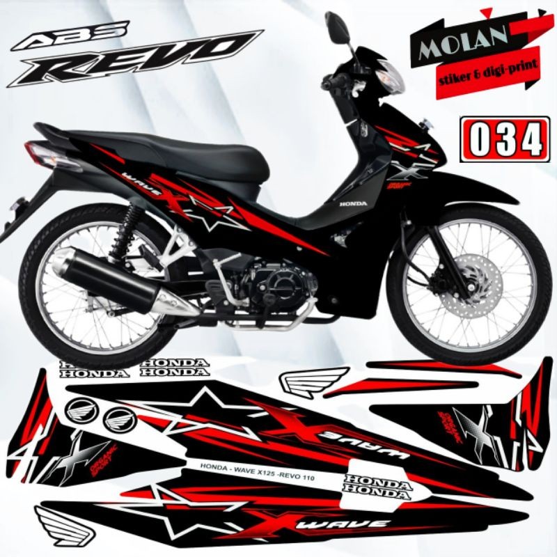 Decal Sticker Striping Variasi Revo Absolute 110 2010-2013 / Revo 110 / Revo Abs / Absolute revo| De