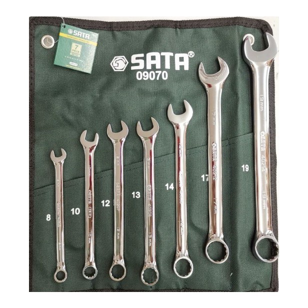 KUNCI RING PAS SET 09070 7PC COMBINATION WRENCH SET (METRIC) SATA