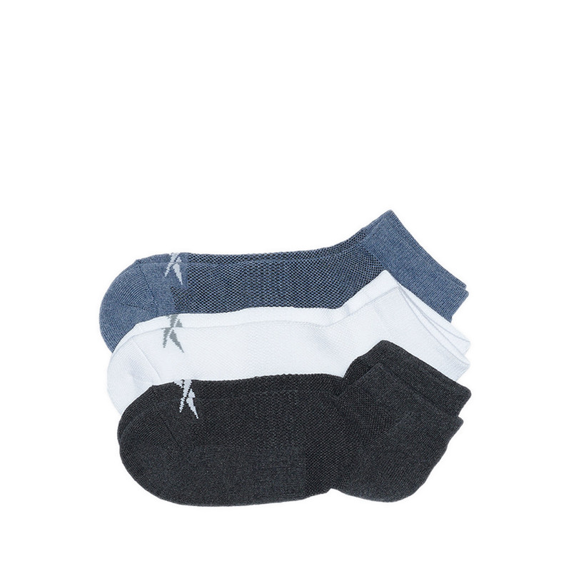 Reebok 3P Abian Ankle Men's Socks - Navy Melange/White/Black