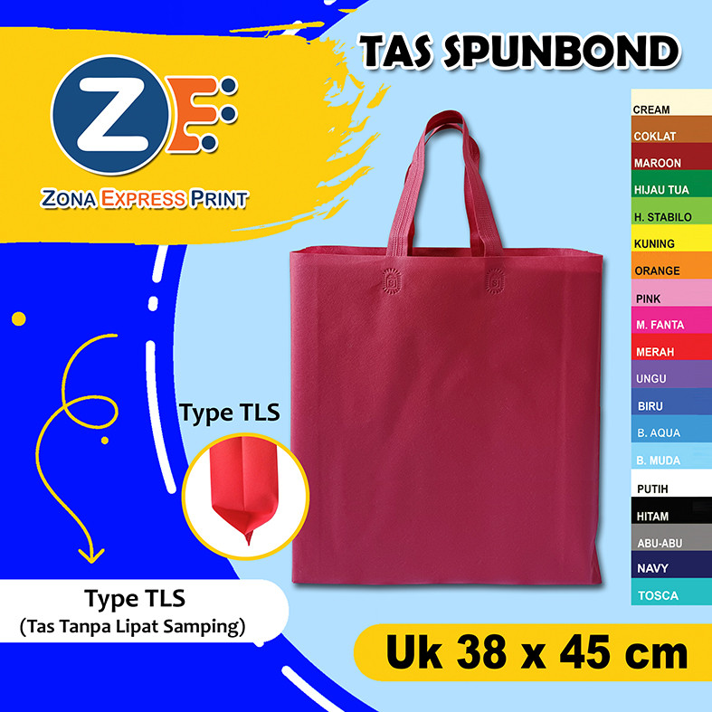

Tas kain spunbond isi 12 pcs ukuran 38x45