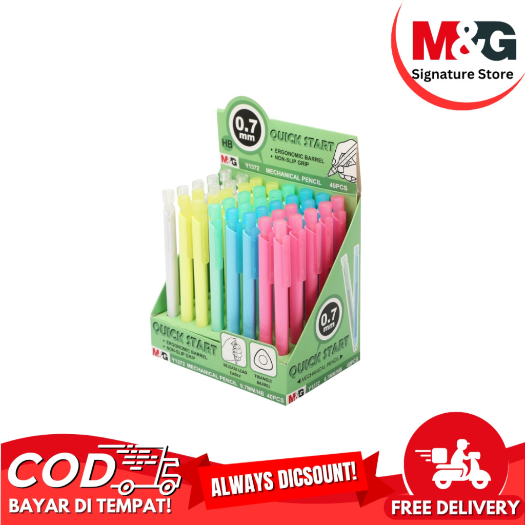 

Pensil Mekanik Triangel M&G AMPY1372 PEncil Mechanic Warna Pastel Tip 0.7 mm - SATUAN