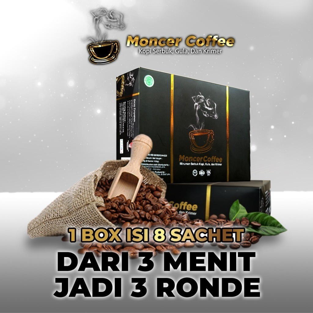 

Monceer Coffee Original | Kopi Herbal Pria | Halal & Bpom ISI 8 SASET