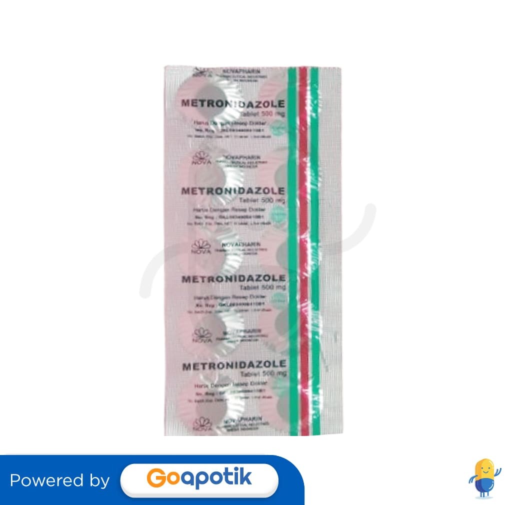Metronidazole Novapharin 500 Mg Strip 10 Tablet