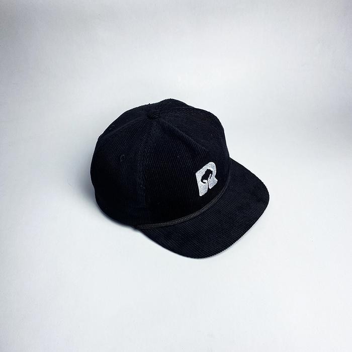Topi Rope Hat Corduroy - Enjoy renewal - Topi Klasik Snapback Rope Hat Corduroy Hitam - Hitam