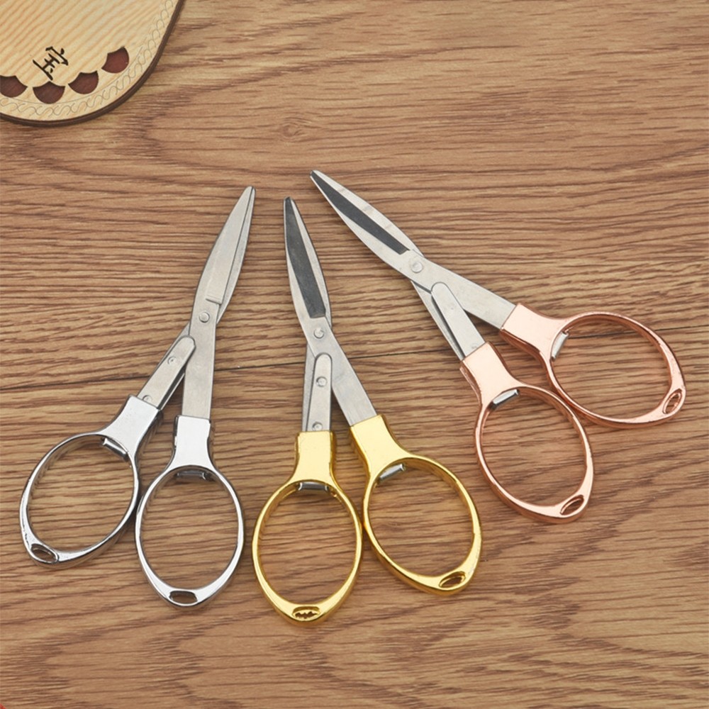 

HFK - GUNTING LIPAT MINI STAINLESS H738 STEEL FOLDING PORTABLE POCKET HFK ISSORS GUNTING KAPAS