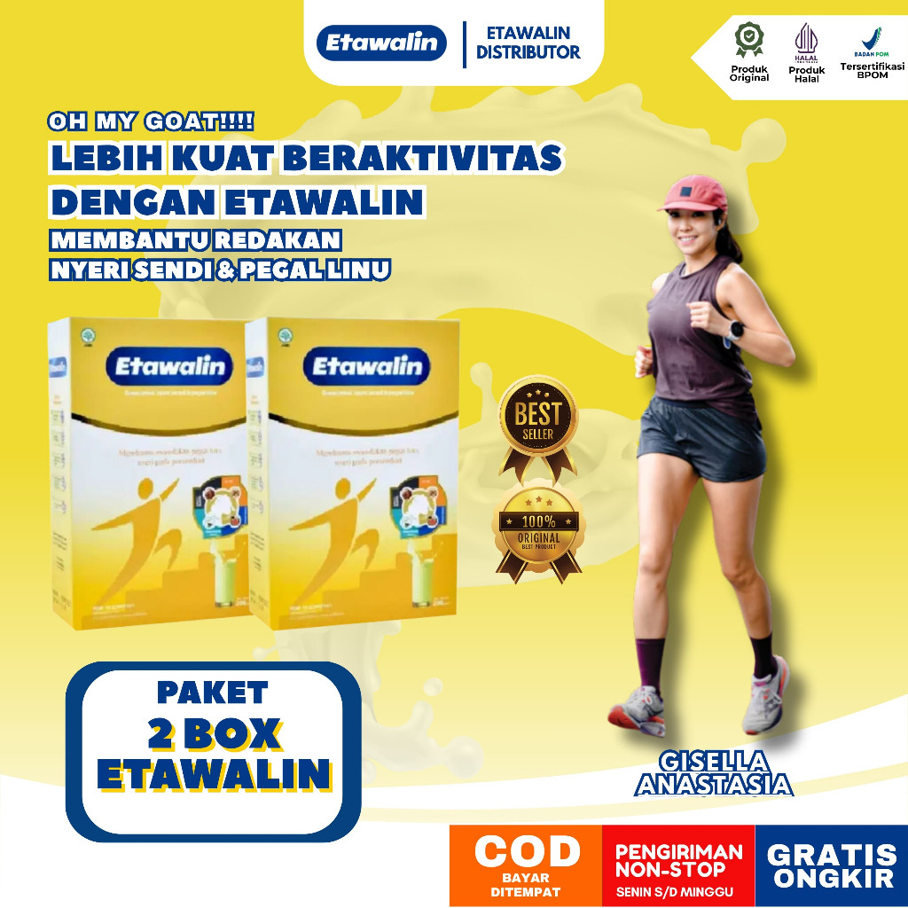 

2 Box Etawalin - Susu Tulang Nomor 1 di Indonesia, Atasi Nyeri Sendi, Asam Urat, Osteoporosis, dan masalah tulang lainnya