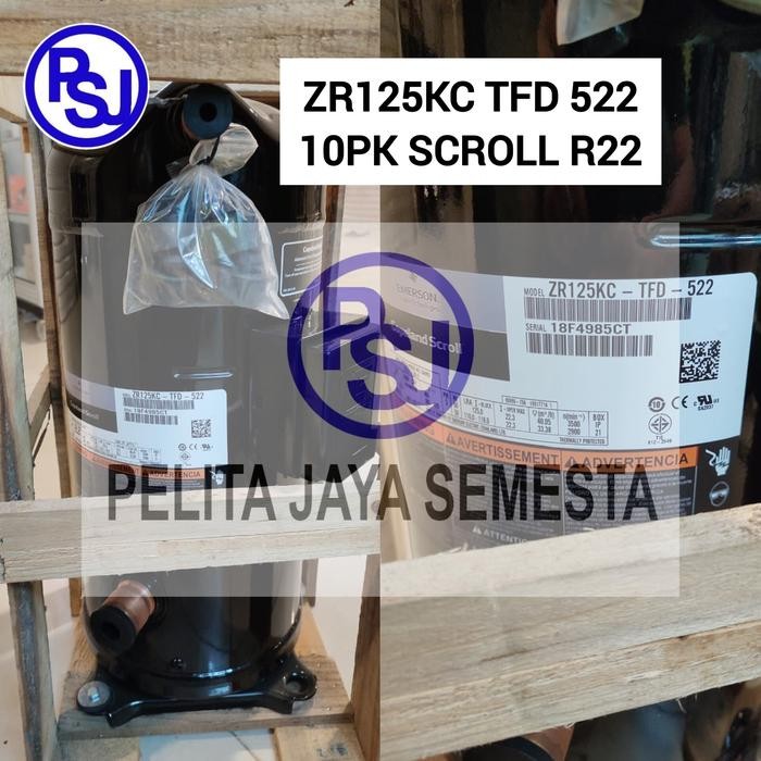 Kompresor AC Copeland ZR125KC-TFD-522 / Compressor Copeland ZR125KC / 10HP / SCROLL / ZR125KC 10PK /
