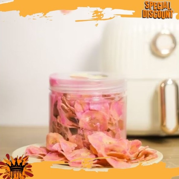 

NICE TASTED Keripik Pisang Coklat Lumer / Gedang Wenak / Varian Toples (Rasa Taro) JZL