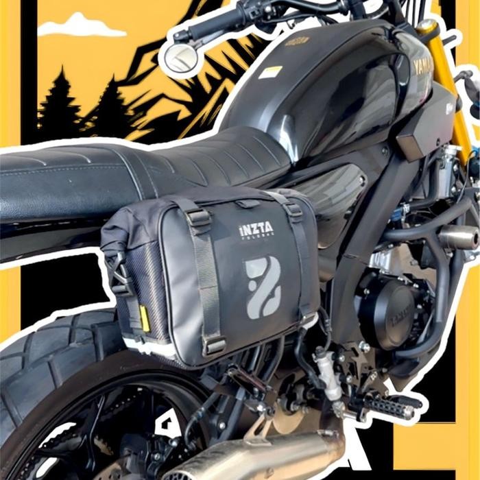 tas samping motor, sidebag motor xsr Inzta foldbag waterproof