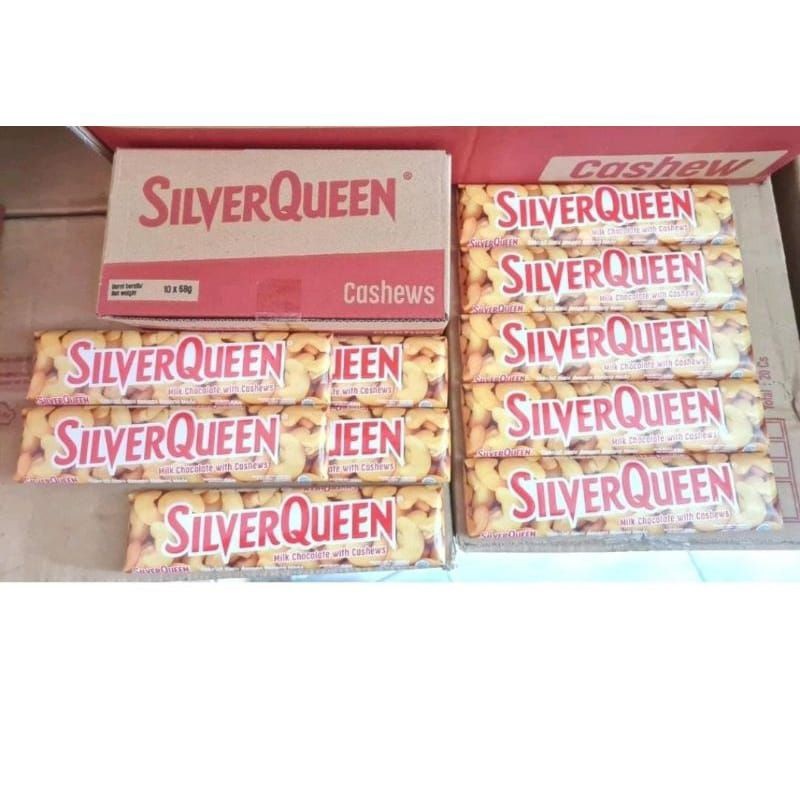 

New Silverqueen 55gr Isi 10 Pcs - Coklat SilverqueenPremium