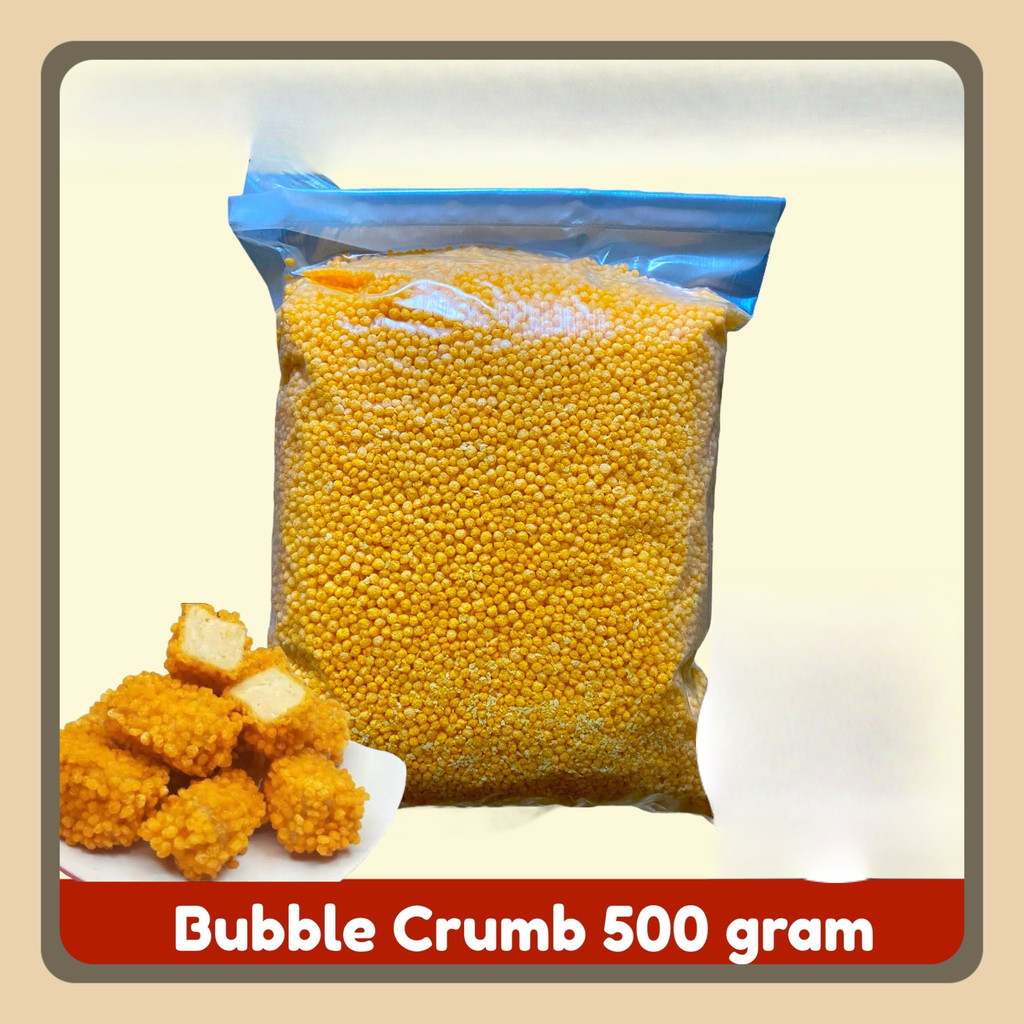 

PROMO Bubble Crumb Crispy Nugget Naget Tepung Roti Bulat 500 gram HALAL