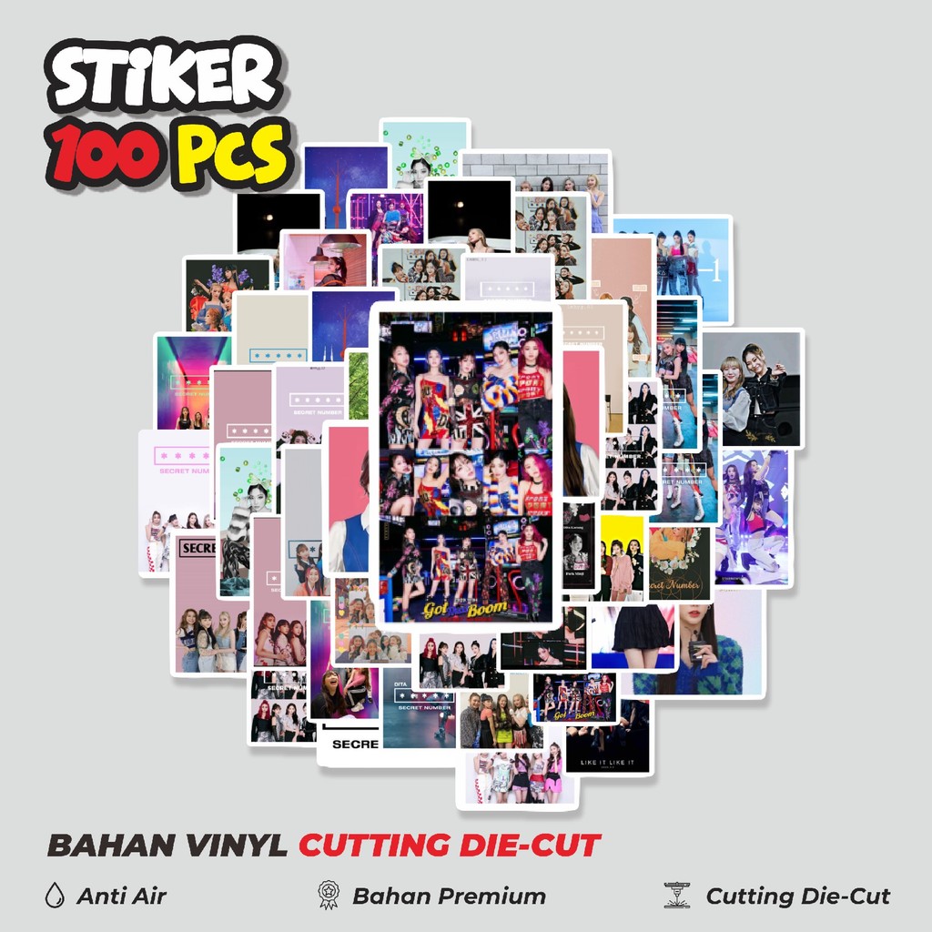 

Terbaru! 50 pcs Stiker Girl Band Korea Secret Number Dekorasi Lucu Kreatif untuk Notebook, Skateboard, HP
