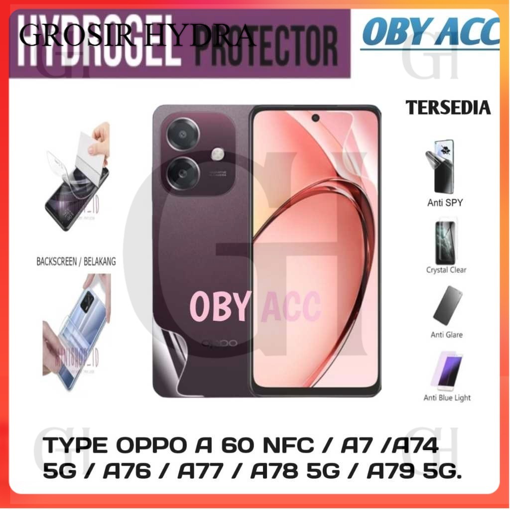 GROSIR COD Hydrogel Anti Gores For OPPO  A 60 NFC   A7  A 74 5G  A 76  A 78 5G  A 79 5G Bening matte