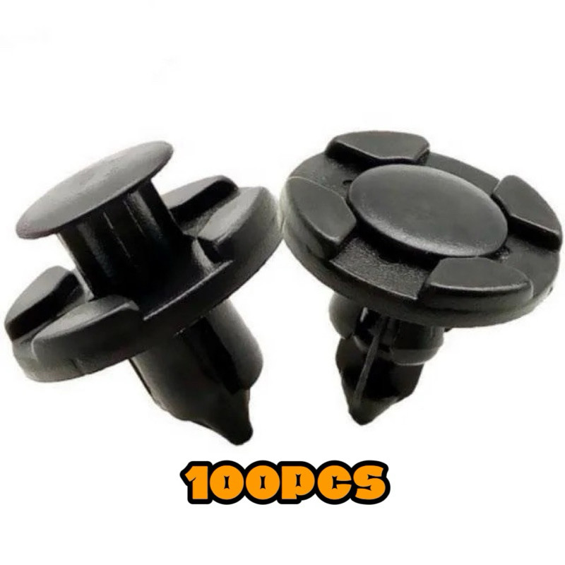 100pcs 8mm Baut Rivet Mobil Klip Penahan Fender Bumper Mobil