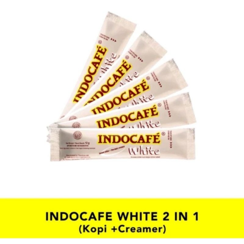 

JAMIN MURAH !!!Indocafe White No Sugar Kopi 2 in 1 Kopi dan Creamer(BISA LANGSUNG ORDER)