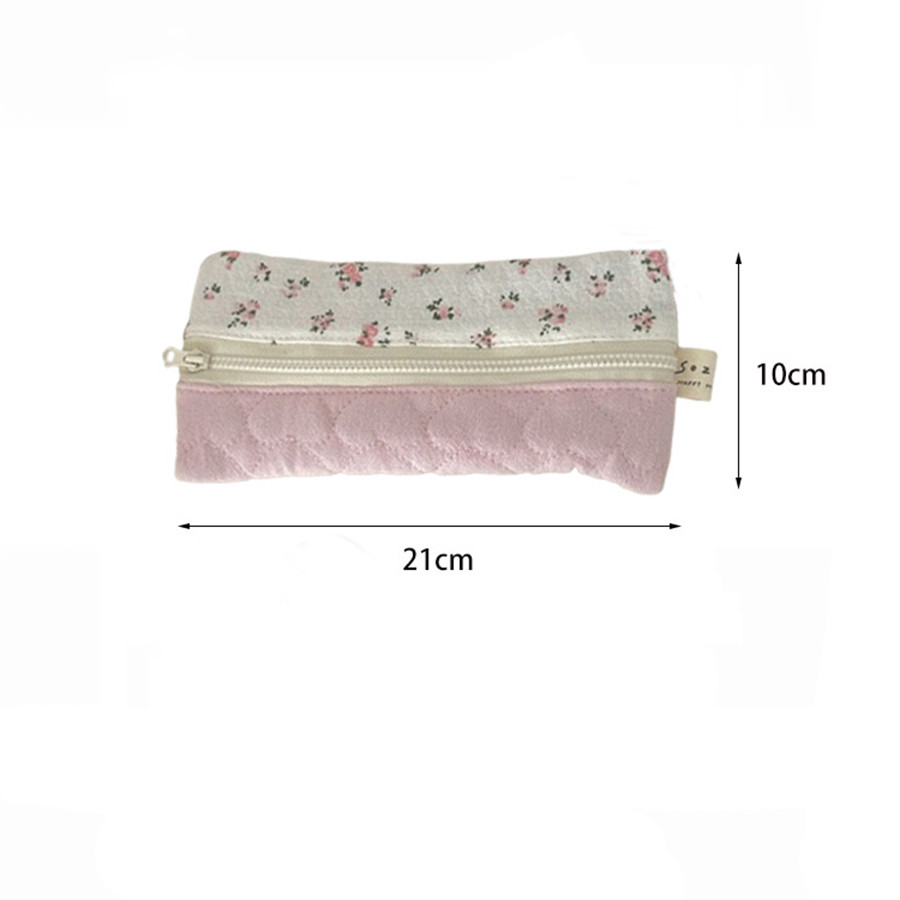 

Small floral pencil case Cute portable stationery case pencil case sundry change storage