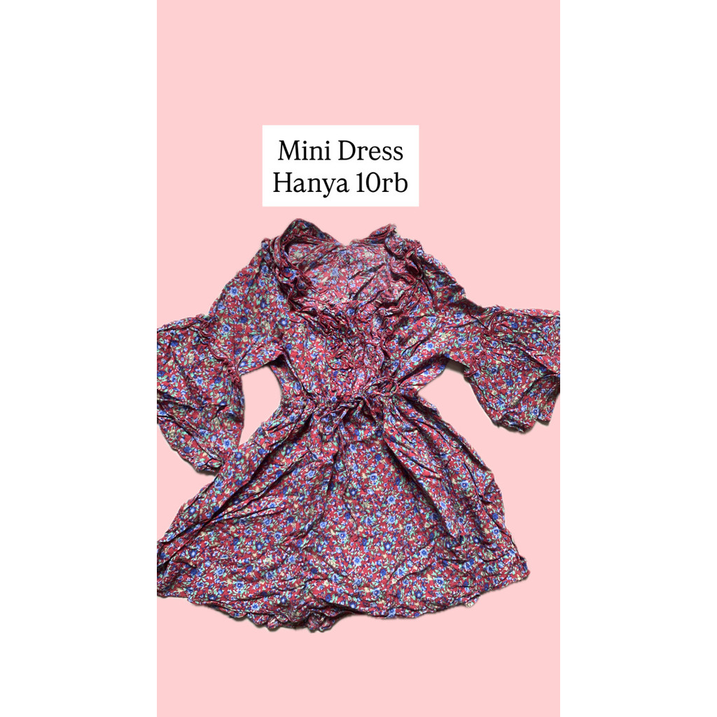 Preloved Blouse Dress Kaos Motif Tunik Outer Vest Motif Kemeja Polos PL