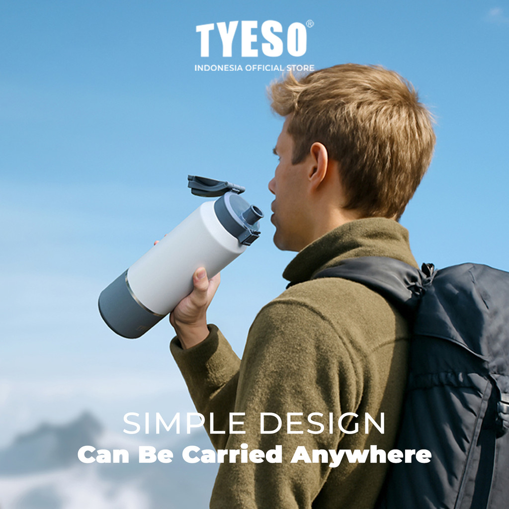NEW - TYESO TUMBLER SPORT 2 LITER BOTOL FLASK STAINLESS STEEL 2000 ML TS-01015 DOUBLE VACUUM