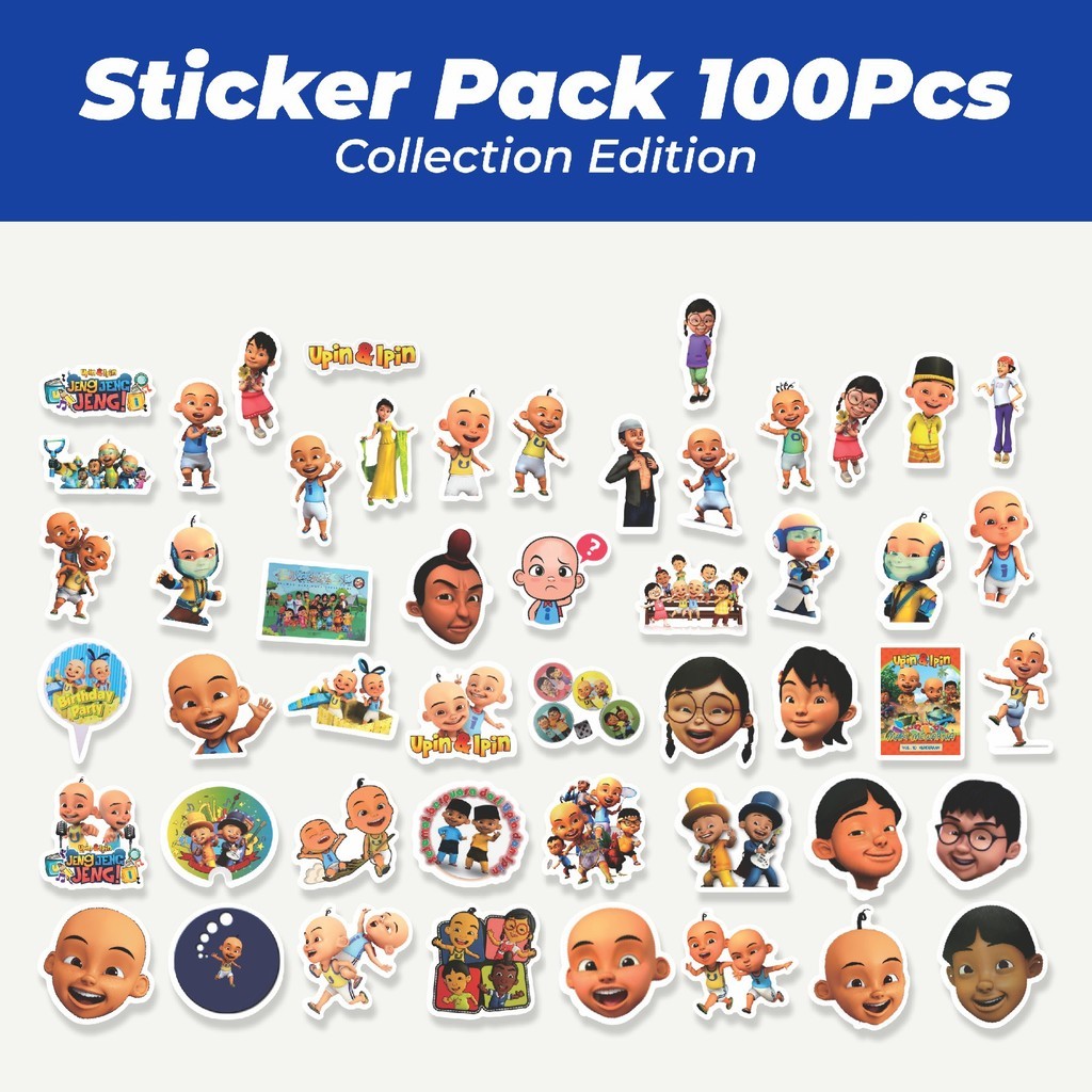 

Hot Sticker Kartun Upin & Ipin Sticker Lucu Anti Air Stikers Berperekat Waterproof Sticker Decal Buat Motor Helm Buku Journal Koper Casing HP Laptop Botol Minum