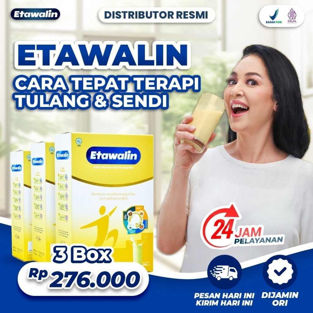 

3 Box Etawalin Original Susu Kambing Etawa Atasi Masalah Asam Urat Asam Urat Rematik Nyeri Sendi