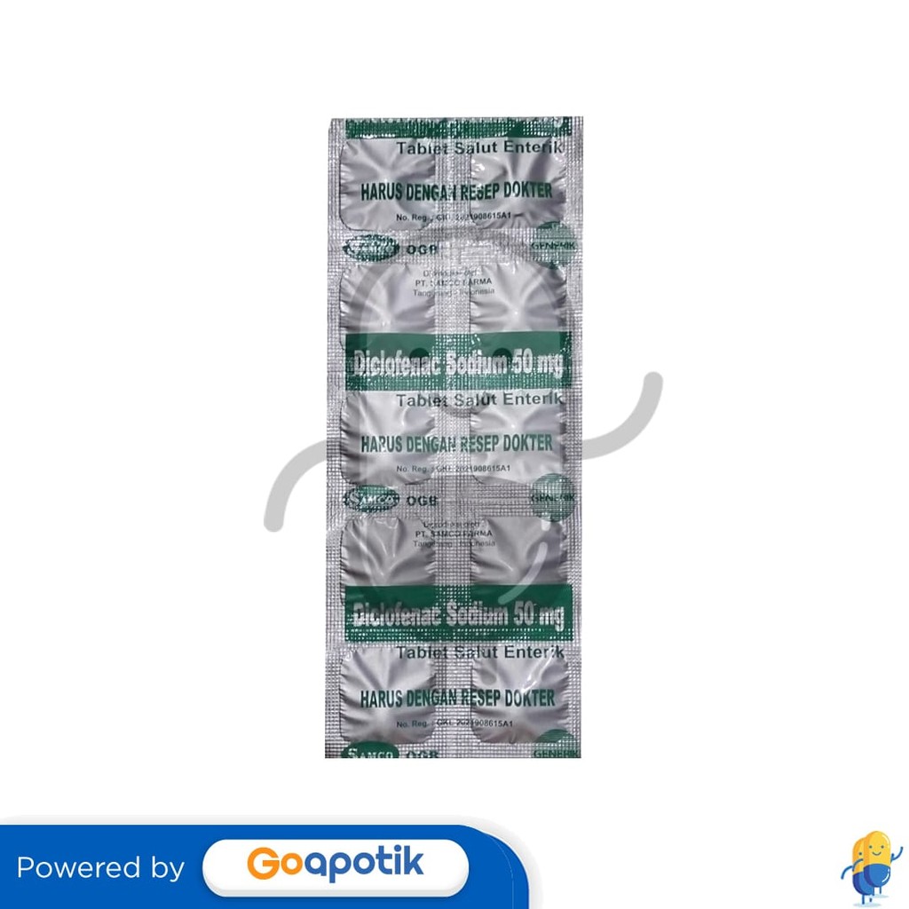 Diclofenac Sodium Samco 50 Mg Strip 10 Tablet