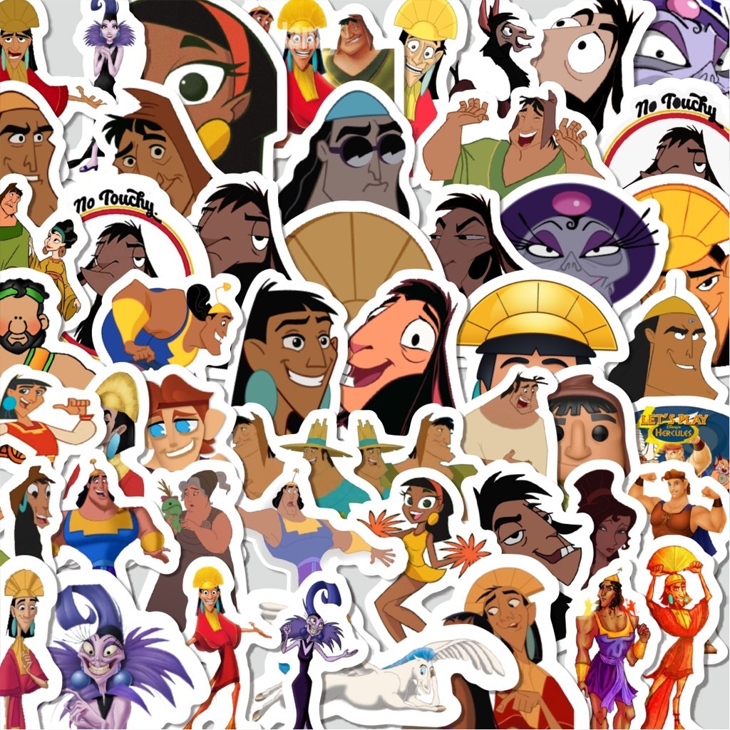 

Stiker Cutting Pack Sticker Kartun The Emperor's New School Sticker Isi 100Pcs Series Aesthetic Lucu Keren Untuk Koper Bahan Vynil