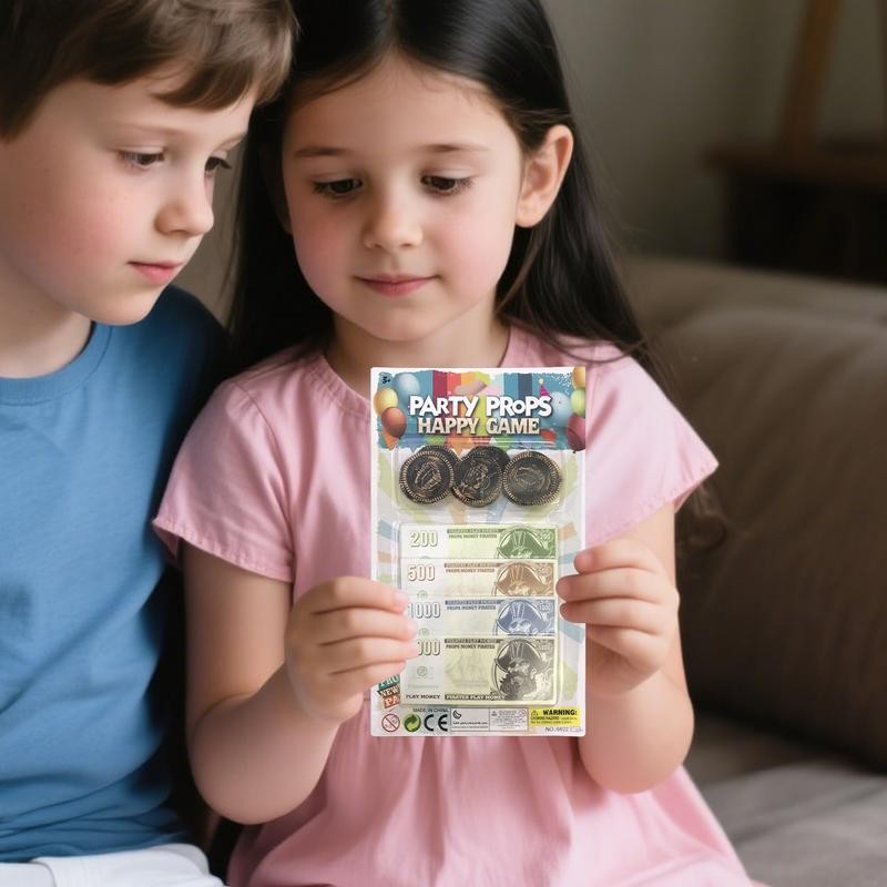 

Fake Money Kids Bank Game Kids Pretend Game Role Play Prop For Travel Movie School Classroom Birthday Girls Homeschool Teaching