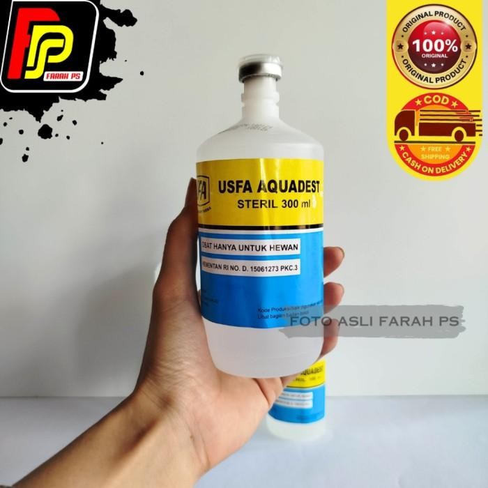 Usfa Aquadest 300 ml Air Sterilisasi Hewan