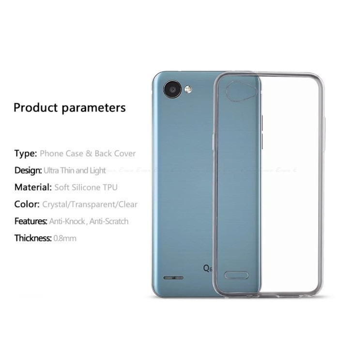 SOFTCASE ULTRATHIN LG Q6 Q6 PLUS CASING BENING TRANSPARAN TPU