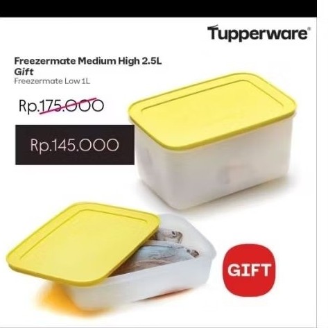 Tupperware Frezer 1.1Lt N 2.5Lt