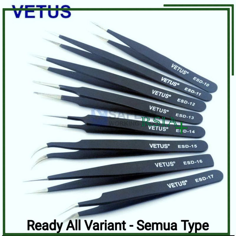 Pinset Vetus Lurus Pincet Vetus Bengkok Pinset Vetus Tweezer RSIA