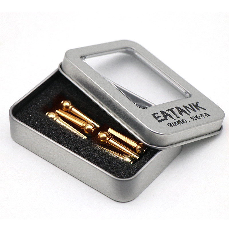 6Pcs Bridge Gitar Akustik Pin Bridge Logam Bahan Tembaga Pin Gitar Akustik Premium High Grade