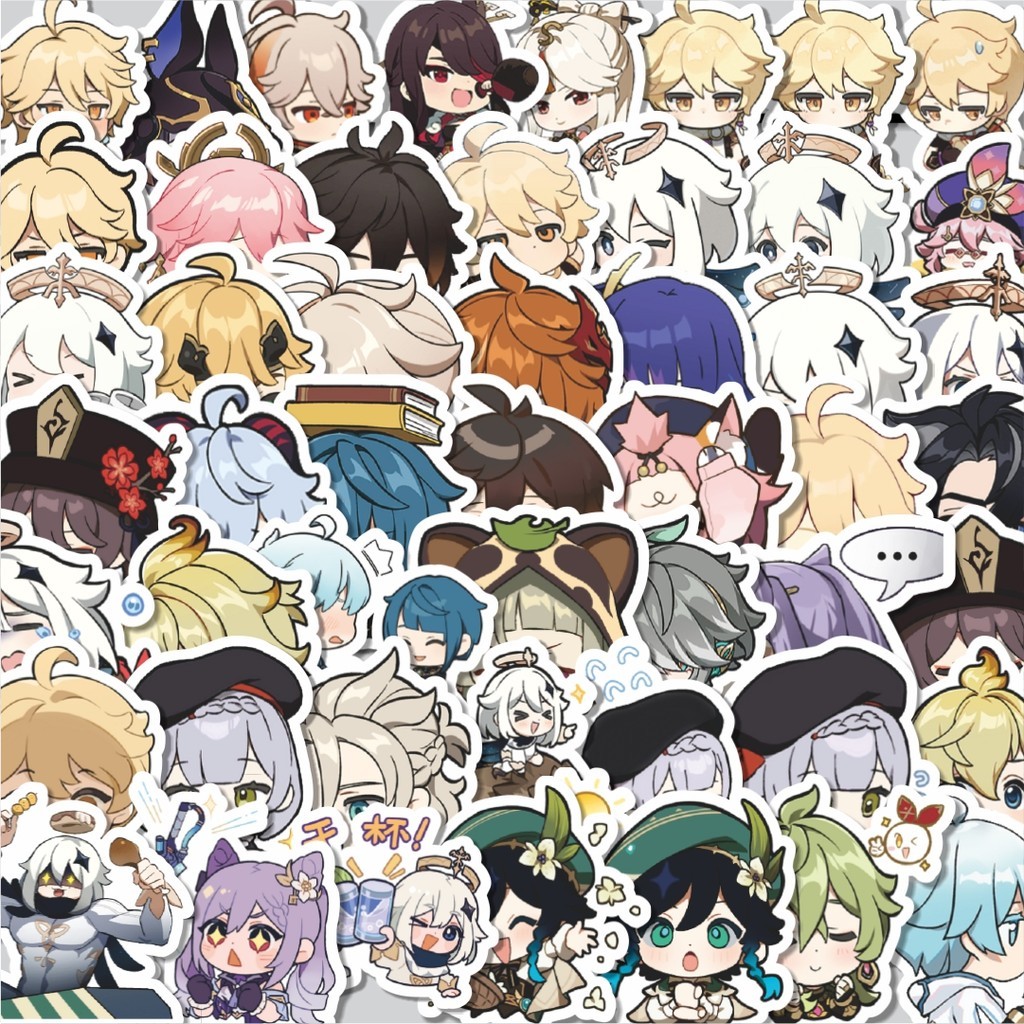

Stiker Cutting Pack Stiker Anime Genshin Impact Versi 6 Isi 100Pcs Series Aesthetic Lucu Keren Untuk Koper Bahan Vynil