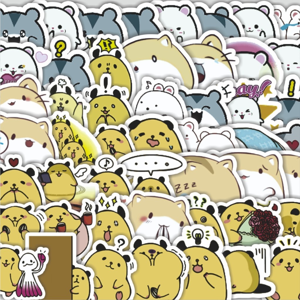

Stiker Cutting Pack Stiker Hewan Hamster v4 Isi 100Pcs Series Aesthetic Lucu Keren Untuk Koper Bahan Vynil