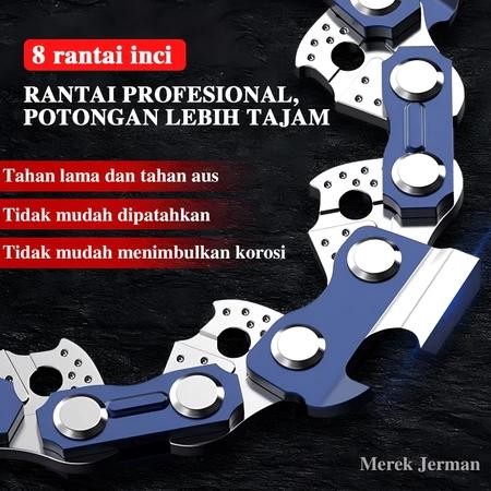 ZHIPU 4/6/8 Inc Rantai gergaji rantai + pelat pemandu Rantai gergaji mesin Aksesori untuk gergaji me