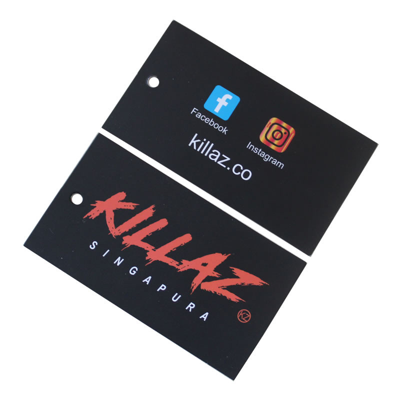 

Custom Printed Paper Logo Price Garment Hang Tag Label