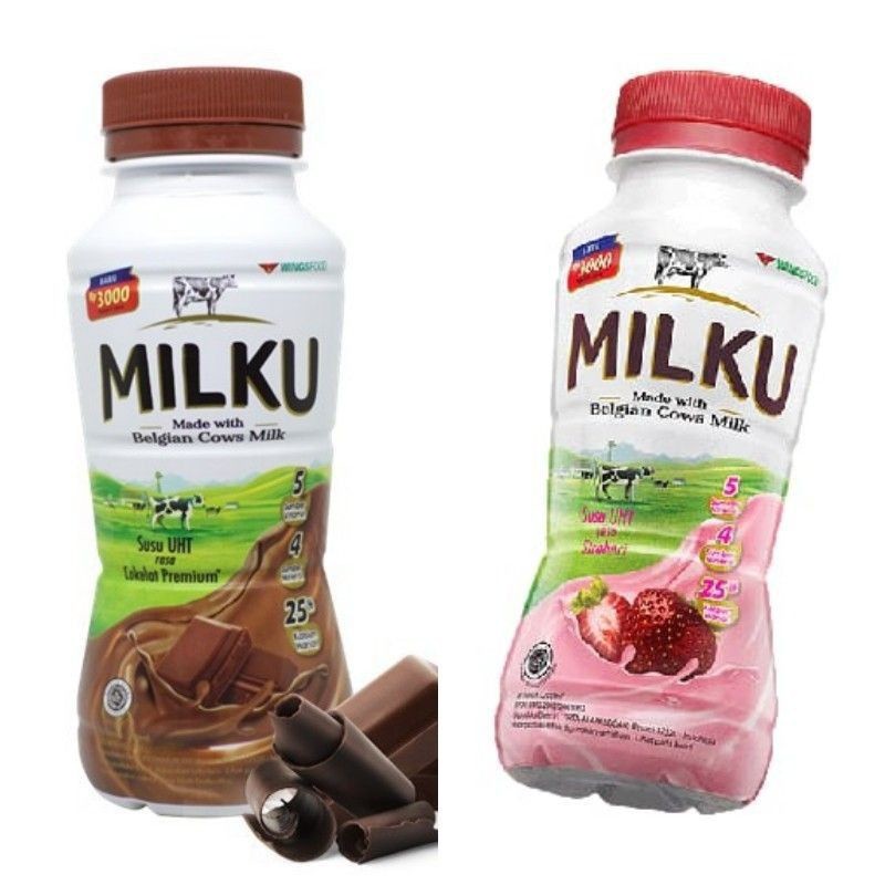 

Milku Susu UHT 200ml Coklat Strawberry
