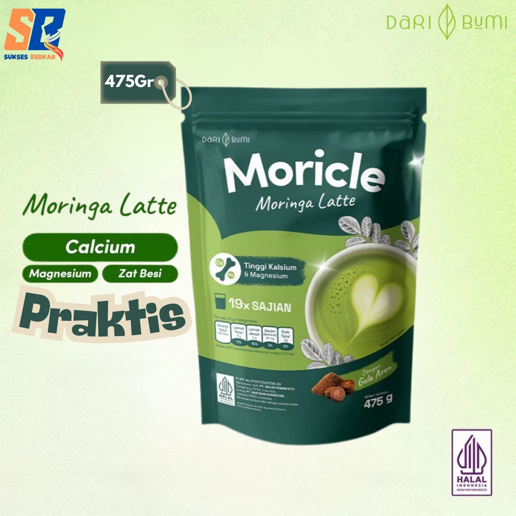 

Dari Bumi Moricle Moringa Latte Minuman Bubuk Daun Kelor Latte