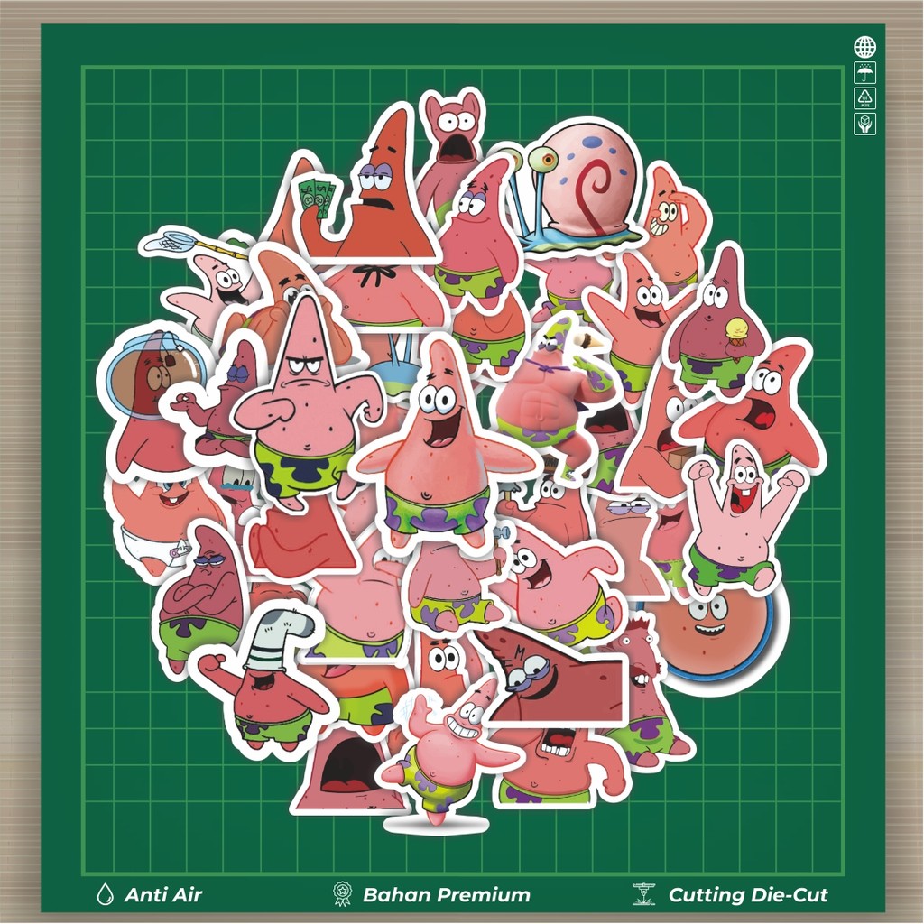 

HOT 50 PCS STIKER Stiker Pink Patrick Star Aesthetic Pinterest V4 Stiker Fashion Cars Decal Dingin Kartu Album Custom Vinyl Anti Air- Sticker Aesthetic Buku Journal Koper Casing HP Tablet Laptop Helm Motor Botol Minum