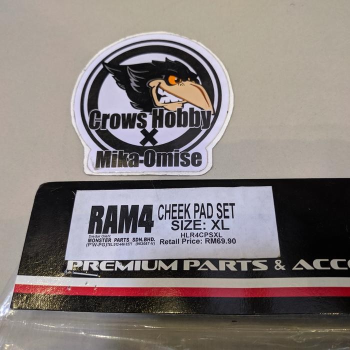 Sparepart BUSA CHEEK PAD Original Helm TSR Ram 4 - XL