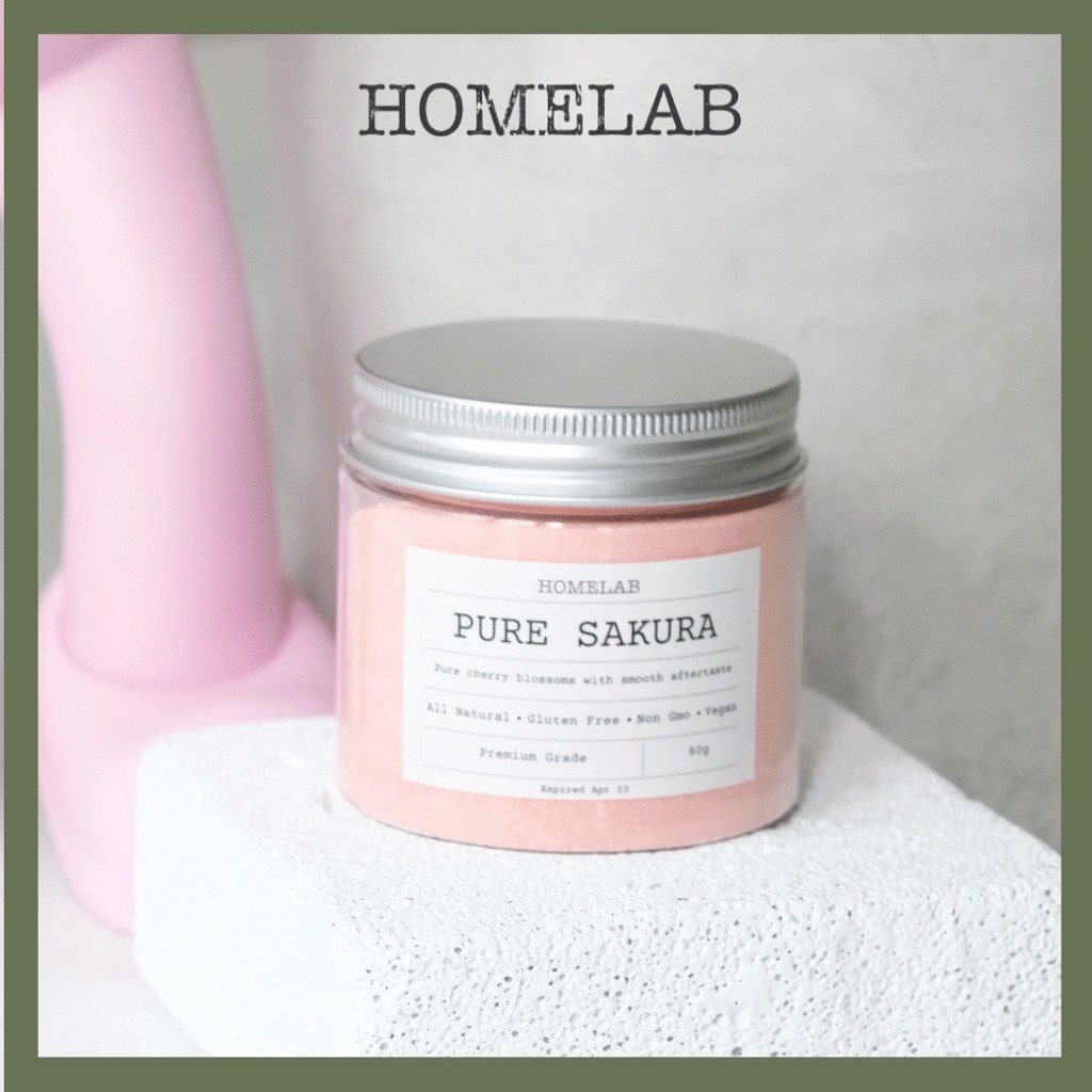 

Ready Homelab Pure Extract Sakura - Bubuk Sakura Asli / Murni / Ekstrak 80g