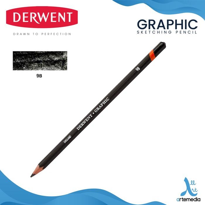 

Pensil Gambar Derwent Graphic Pencil Drawing Sketching - 9B
