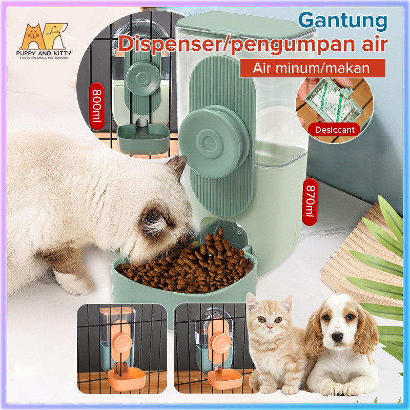 Tempat Makan Kucing Minum Hewan Gantung Kandang Tempat Makan Kucing Gantung/Tempat Minum Kucing Minu