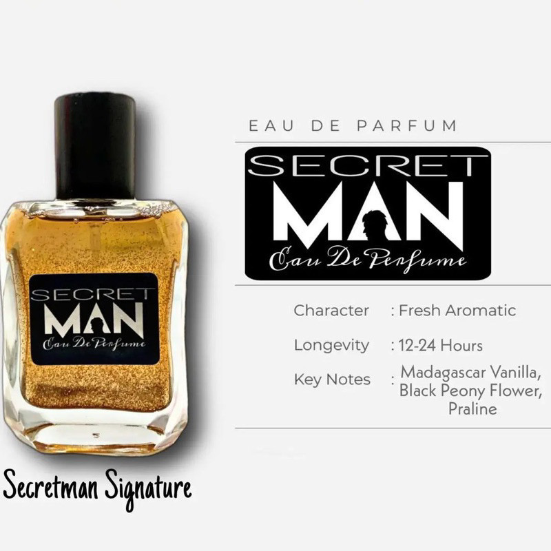 SECRETMAN PARFUM PRIA Terlaris eau de parfume 50ml