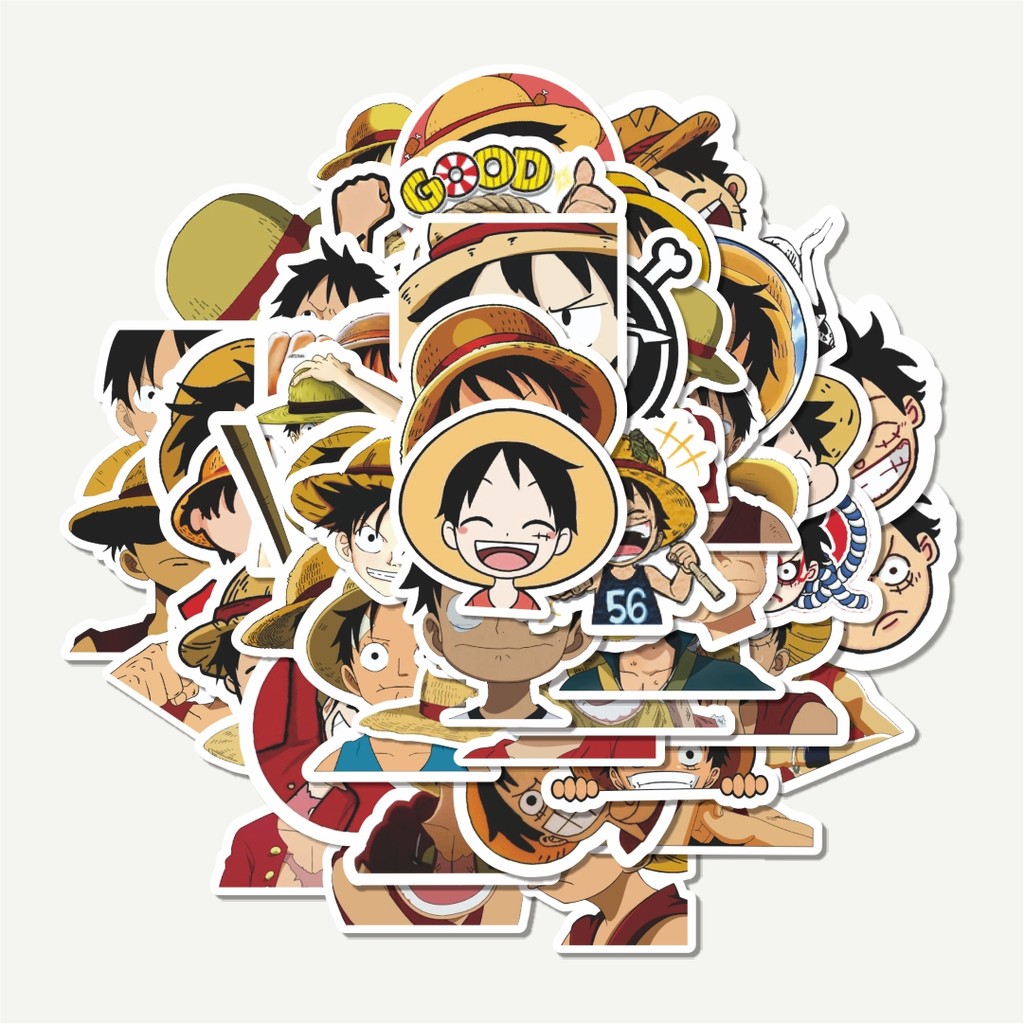 

Sticker Pack Stiker Anime One Piece Luffy | Sticker TUMBLR | Stiker LAPTOP KOPER HELM
