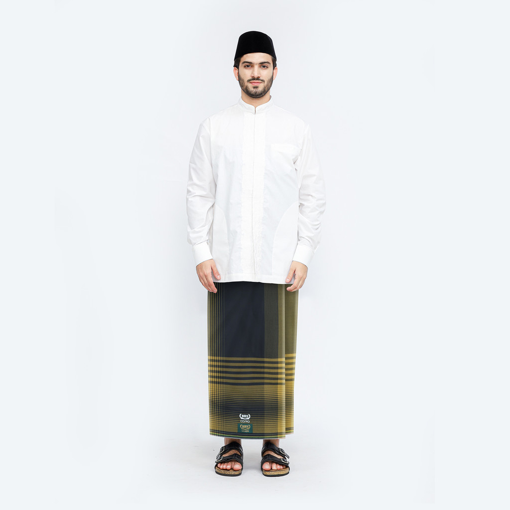 Sarung BHS Cosmo Gold Motif K26 PPC Hitam Kuning